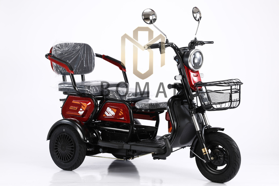 2024 Tricicli elettrici Motocicletta Bicicleta Triciclo elettrico 3 ruote Posizione della batteria 3 ruote Portante posteriore 160X75X130 cm