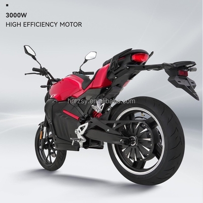 Motocicletta elettrica 2 persone Motore scooter ciclomotore 72V 3000W Carico ad alta velocità 200kg 2030*760*1080mm
