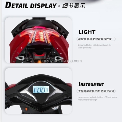 Batteria 72v batteria al piombo-acido/litio opzionale 3000w Motocicletta elettrica per 2 persone