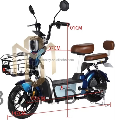 Velocità massima 30-50km/h 48V 350W Batteria per adulti Bicicleta elettrica di città Bicicleta elettrica Sepeda Moto elettrica