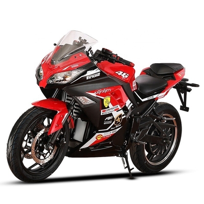 Motociclette da corsa Max. velocità 80km/h 72v Motociclette elettriche da corsa 3000w Motociclette elettriche da corsa ad alta potenza