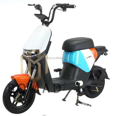 Motocicletta elettrica a telaio in acciaio 48v 350w Scooter elettrico nazionale standard con batteria Down Tube