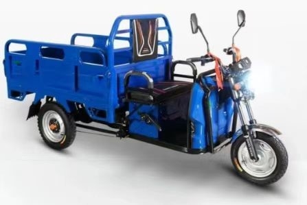 Motocicletta elettrica a carico a tre ruote a 60 V con chilometraggio di ≥ 90 km e progettazione durevole