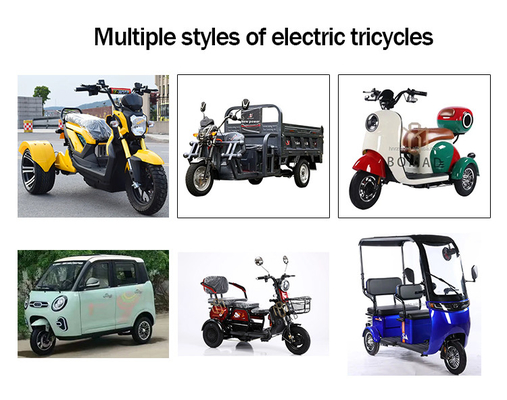 Tricicli elettrici 3 ruote passeggeri adulti triciclo elettrico 2 passeggeri chilometraggio 70-90km