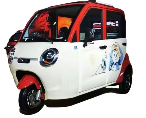 800W Motor Electric Motorcycle Tricycle per adulti 3 ruote 3.75-15 Dimensione del pneumatico Fronte del tamburo Sistema di freno del tamburo posteriore