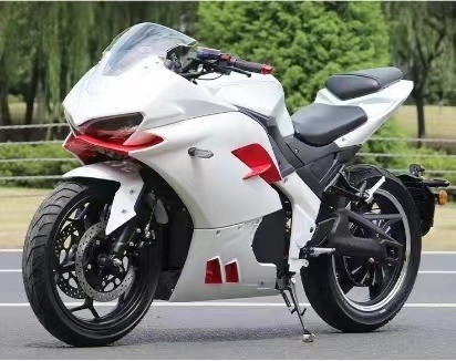 2024 Motocicletta elettrica a due ruote Max. velocità 72V Voltaggio 3000w Alta potenza Bicicletta elettrica per adulti Scooter a piedi