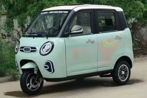 Sistema di frenatura a tamburo anteriore a tamburo posteriore triciclo elettrico da 500w per adulti trasporto merci e due posti