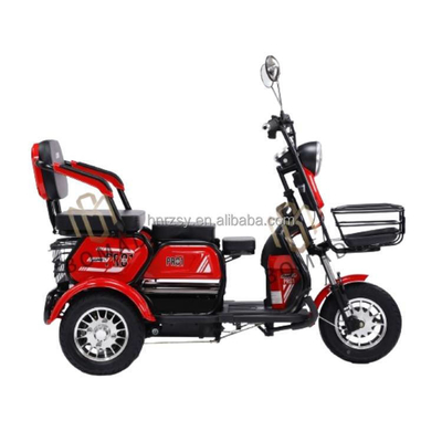 Triciclo 600w 48v per adulti con sistema freno a tamburo posteriore e batteria agli ioni di litio da 60V100Ah
