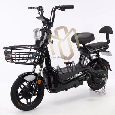 Cornice d'acciaio Batteria per adulti Bici elettrica 48V 350W Bici elettrica Sepeda Motorbike