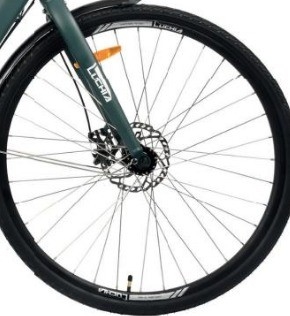 Guida automatica elettrica 250 W Motore 700 c Bicicleta cittadina con batteria da 7,6 Ah e 18 velocità