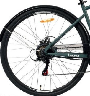 Guida automatica elettrica 250 W Motore 700 c Bicicleta cittadina con batteria da 7,6 Ah e 18 velocità