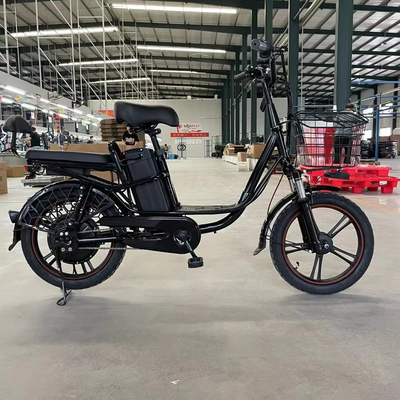 Cornice in acciaio 18 velocità guida elettrica automatica 48V bicicletta per adulti di svago motore elettrico a due ruote