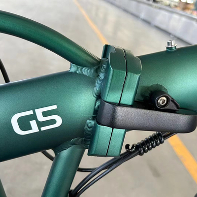Biciclette elettriche portatili per adulti 18 velocità ingranaggi In legno di alluminio telaio 14 pollici design pieghevole