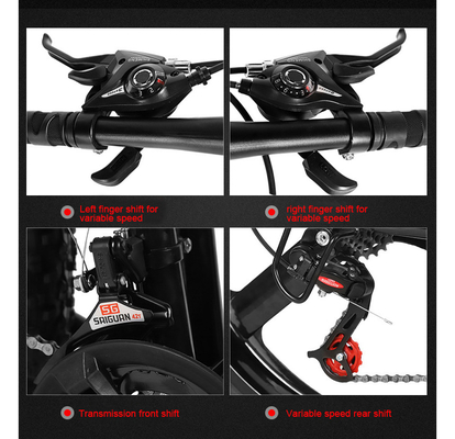 7 velocità City Bike elettrica con motore senza spazzole da 400w 48v 10ah batteria al litio alluminio all'alluminio Ebike bicicletta