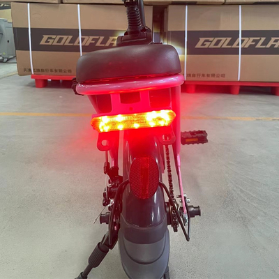 Down Tube Batteria 14 pollici bicicletta elettrica pieghevole Bicicletta 48v 350w Fat Tire Bicicletta elettrica con 7 marce