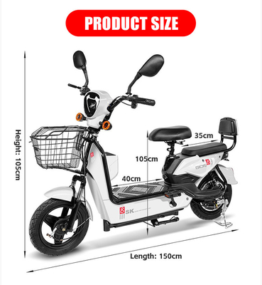 18&quot; Ruota Dimensione 7 velocità City Bike elettrica con 350watt/500watt 48v 12ah Batteria E Bikes 2024 Electric Bike Scooter