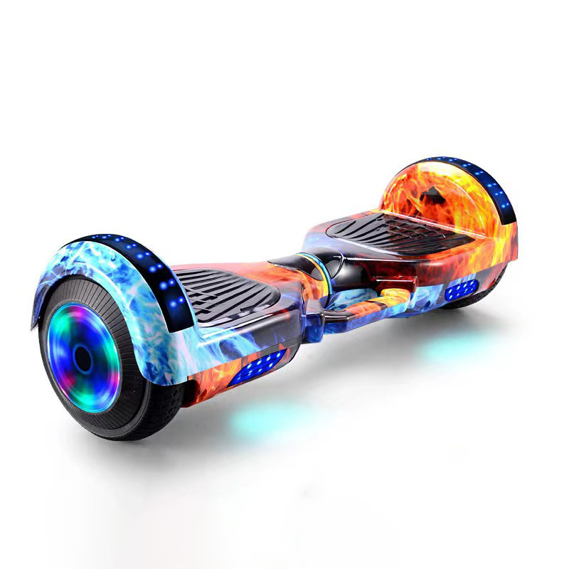 7&quot; Scooter elettrico LED 2 luci a ruote 250w*2 Self-Balancing Hover Board off road Velocità massima 30km/h Capacità della batteria 10Ah