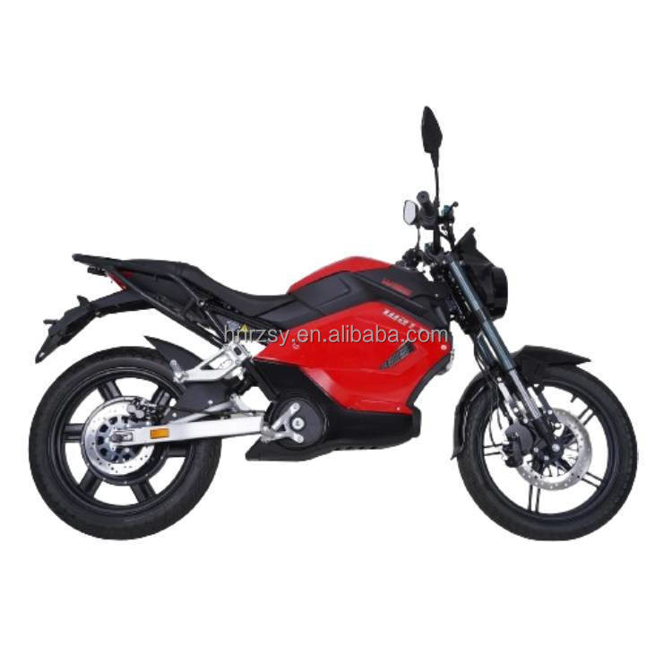 72v 3000w Motocicletta elettrica 2 persone Scooter ciclomotore elettrico ad alta velocità di 80km/h e 17 pollici di alluminio ruota hub