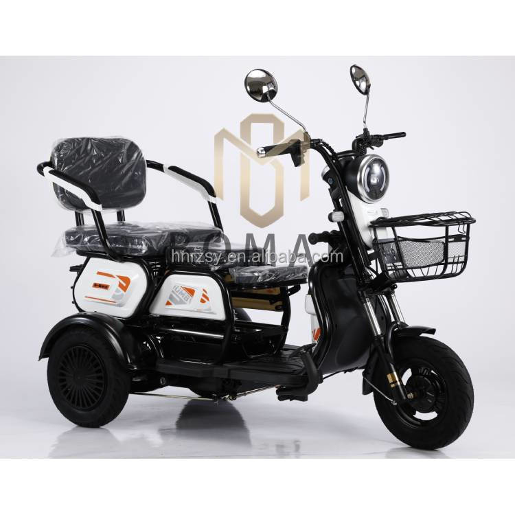 3 ruote triciclo elettrico merci velocità massima 30-50Km/h Tempo di ricarica 5-7h adatto per i piloti adulti