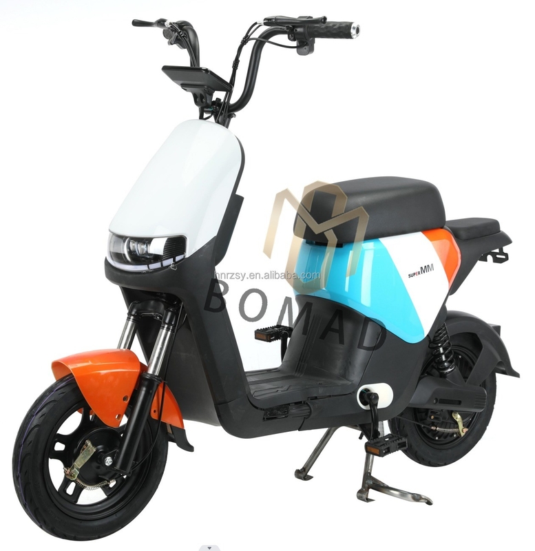 Motocicletta elettrica a telaio in acciaio 48v 350w Scooter elettrico nazionale standard con batteria Down Tube