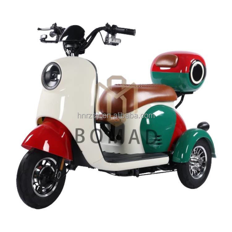 Tricicli elettrici 3 ruote passeggeri adulti triciclo elettrico 2 passeggeri chilometraggio 70-90km