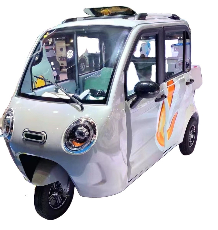 800W Motor Electric Motorcycle Tricycle per adulti 3 ruote 3.75-15 Dimensione del pneumatico Fronte del tamburo Sistema di freno del tamburo posteriore