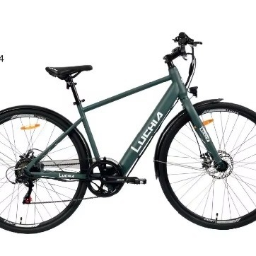 Guida automatica elettrica 250 W Motore 700 c Bicicleta cittadina con batteria da 7,6 Ah e 18 velocità
